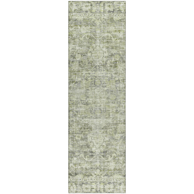 Premium Machine Washable Lubbers AMF1744 Global Rug, Runner 2'3" x 7'6"
