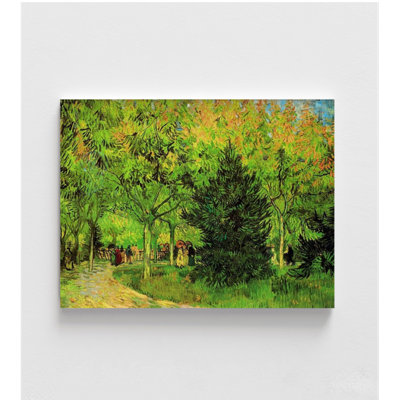 Lane in Public Gardens Arles par Vincent Van Gogh, Art mural Arles, Van Gogh Arles, reproduction de peinture à l'huile sur jardin, art mural