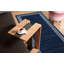 Tapis bleu / blanc en polypropylène tissé à la machine Galatea-142802875