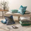 Coussin décoratif en velours bleu marine texturé, coussins décoratifs pour canapé-lit-1053828666-1032145537-1032145550