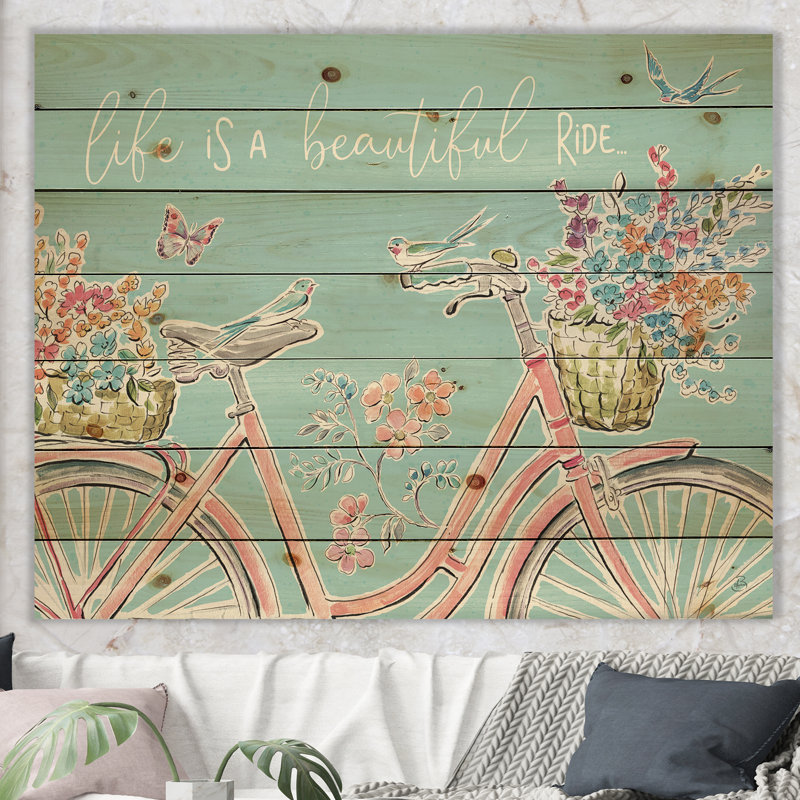 Sparrow Spring III Crop - reproduction traditionnelle sur bois de pin naturel, H 36 po x l 46 po x P 1,5 po