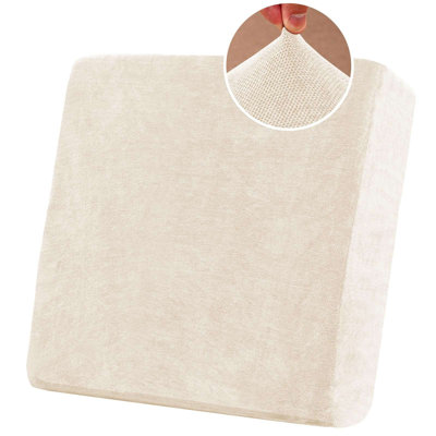 Housses de coussin extensibles antidérapantes en chenille avec fond élastique pour le salon Lavable à la machine
