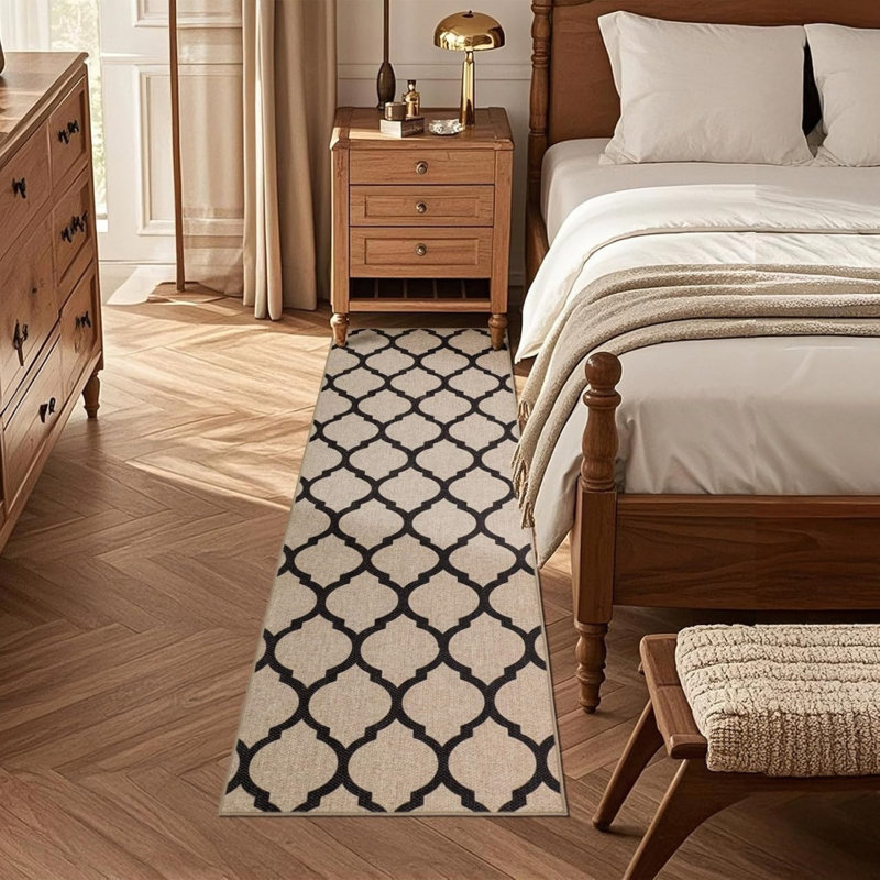 Rectangle 60 cm x 180 cm Plaid Area Rug