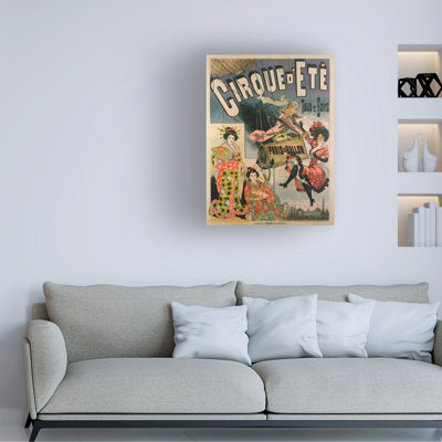 French School Paris En Ballon At Thecirque Dete Canvas Art