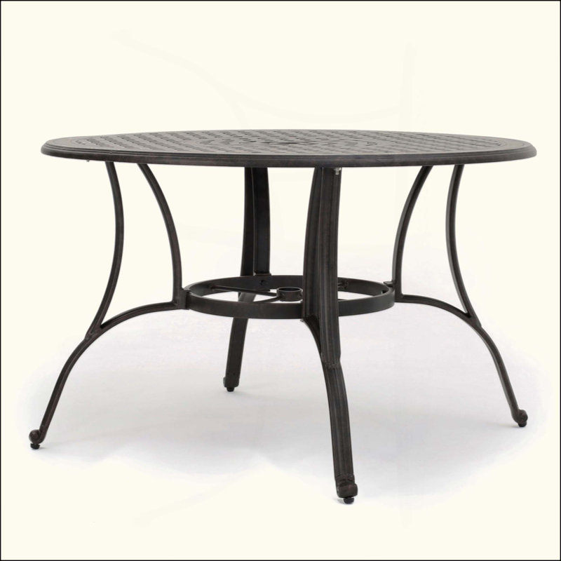 Table de salle à manger d'extérieur en fonte d'aluminium