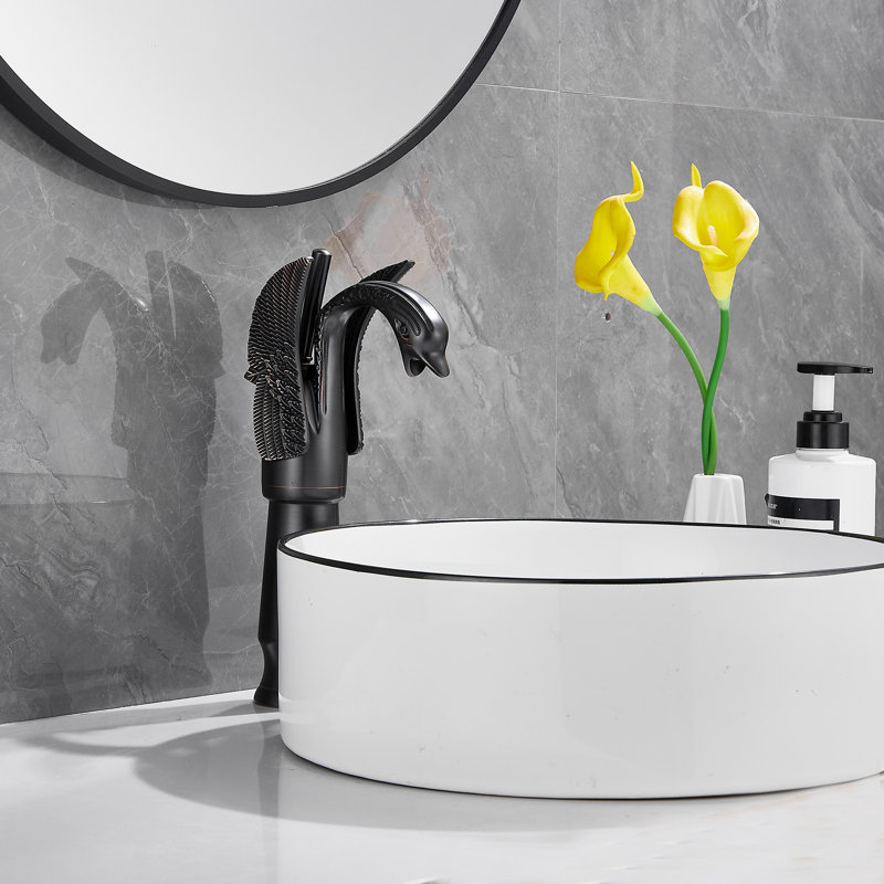 Robinet de salle de bain vasque, Bronze huilé