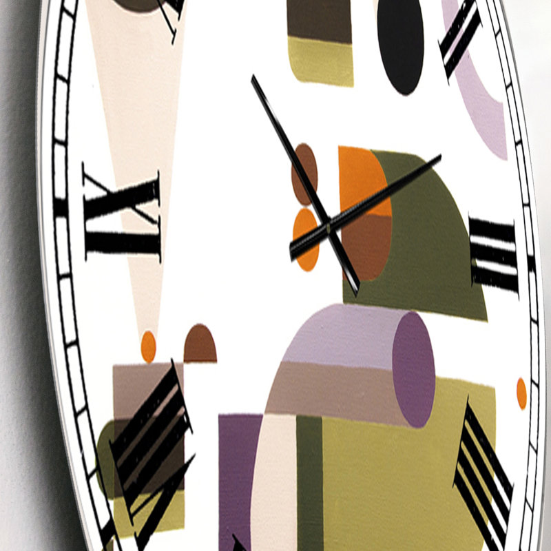 Horloge murale surdimensionnée Mid-Century, Petit