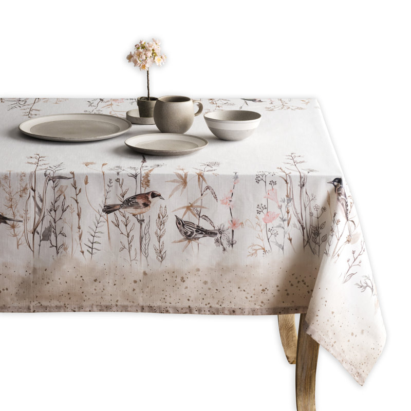 100% Cotton Tablecloth, 90" L x 60" W