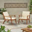 Chaises longues de patio en bois d'acacia durable, confort moderne pour les espaces extérieurs