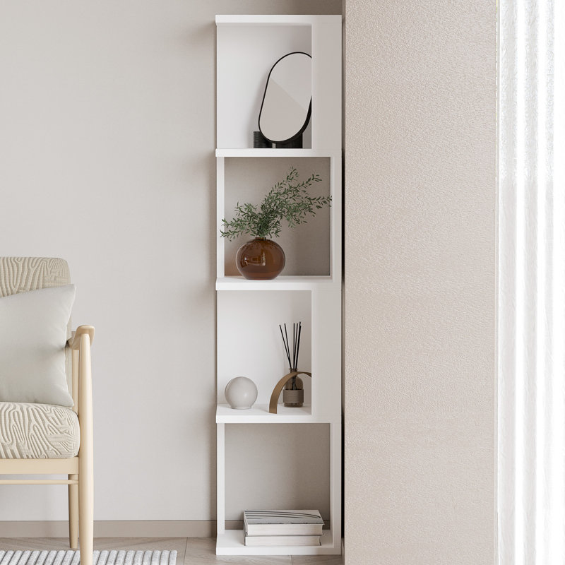 127.5cm H x 30cm W Bookcase, White