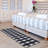 Non-Slip Checkered Plaid Area Rug For Living Room, Hallway Runner, Entryway Rug, Black/Gray/White-1464549459