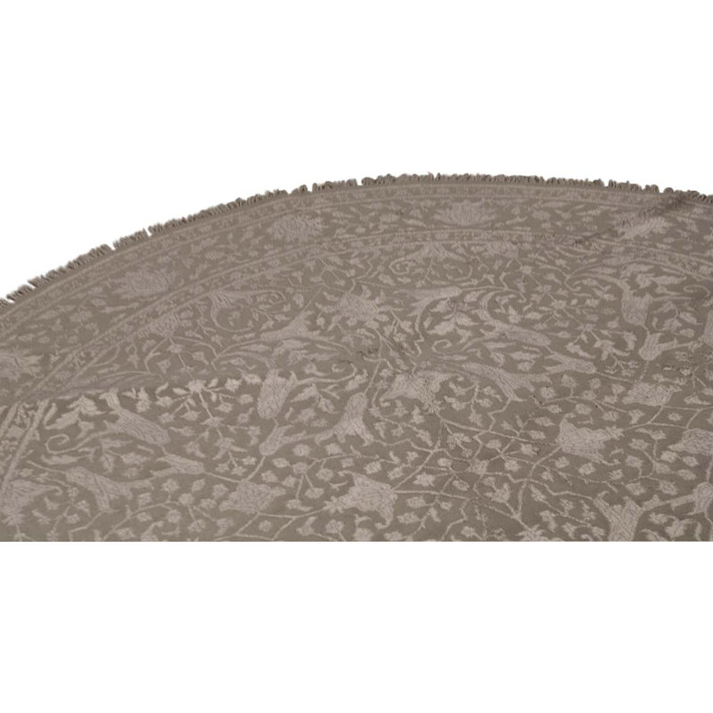 Wool Oriental Area Rug in Gray