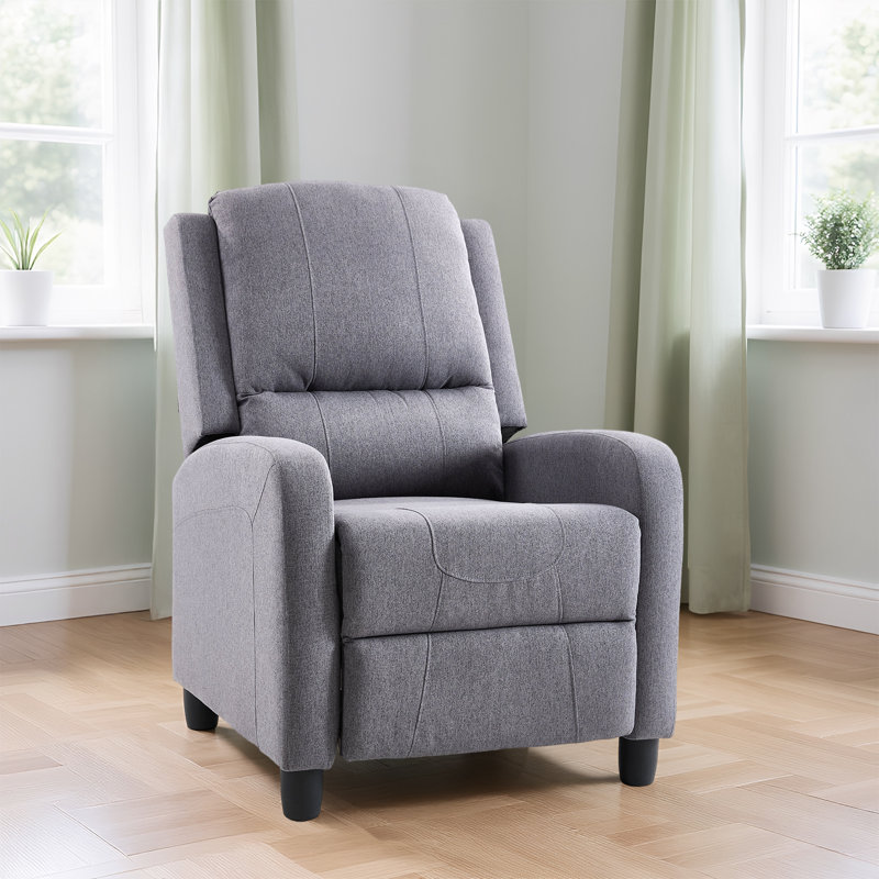 Single Recliners Recliner Armchair Reclining Chair, Grey