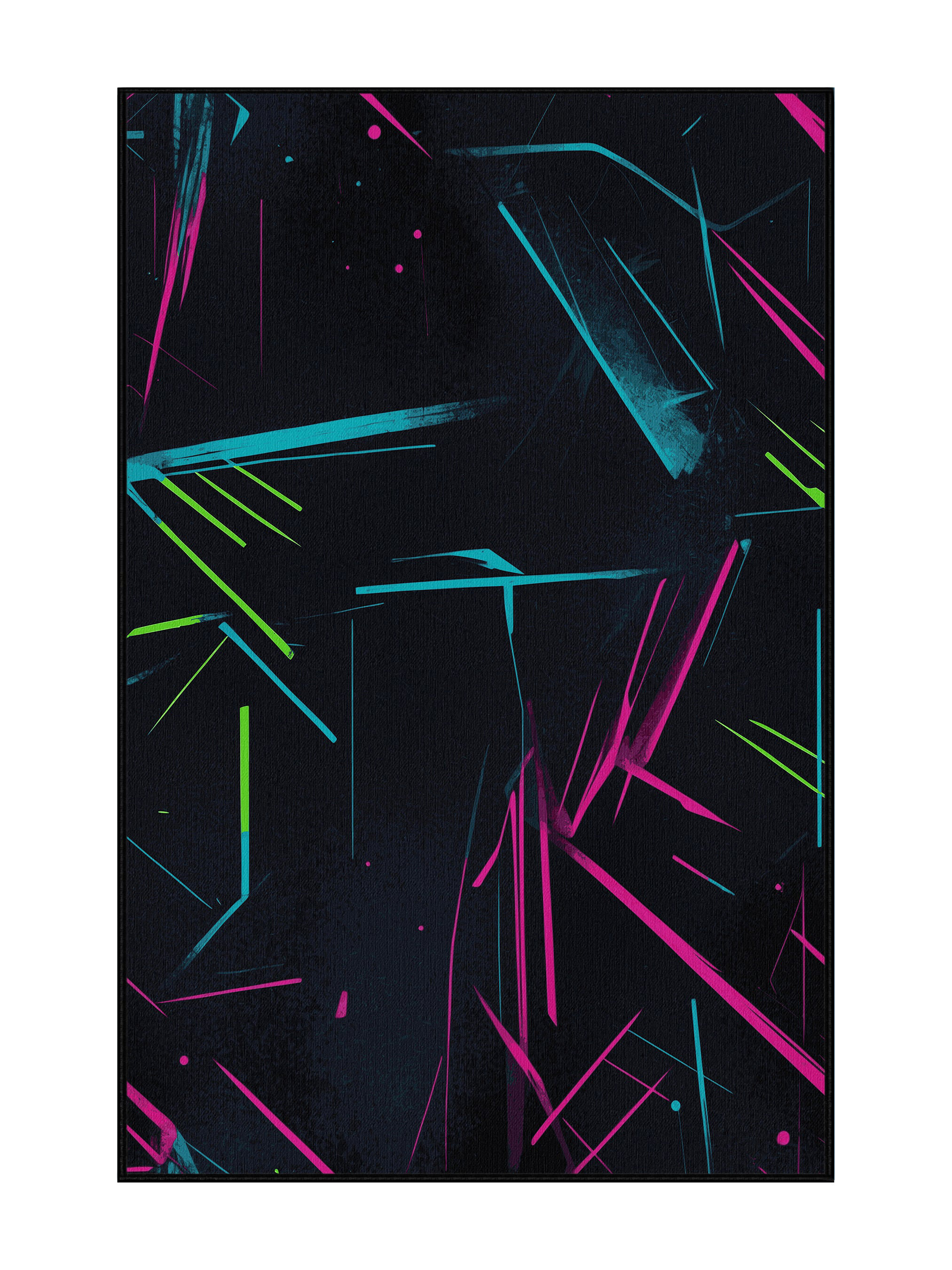 Orren Ellis Fluorescent Threads Rug | Wayfair