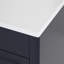Meuble-lavabo double l 60,25 po avec plateau en marbre Ayra-369396884