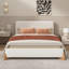 Élégant lit rembourré Boucle, confort luxueux et style polyvalent pour les chambres modernes-36747976