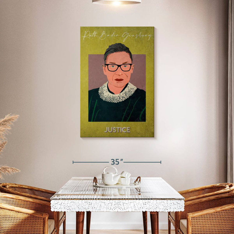 Ruth Bader Ginsburg Justice, H 45 po x l 30 po