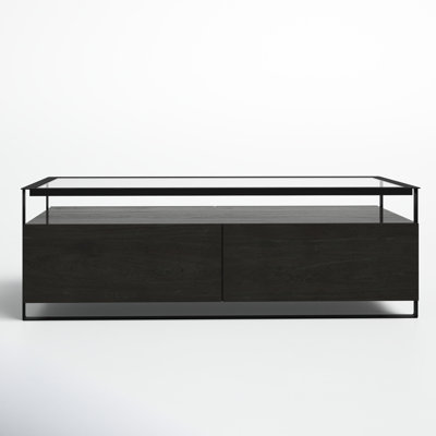 Elvera Glass Top Single Coffee Table