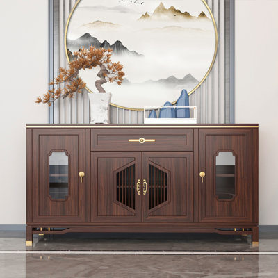 Retro light luxury style sideboard