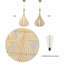 Grand luminaire suspendu Ambry Rattan Coastal Boho