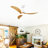 52"  Ceiling Fan With Dimmable LED Light Remote Control