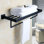 Porte-serviettes mural en acier inoxydable 304 noir avec porte-serviettes mural robuste