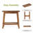 Solid Wood End Table With Storage-1248957244