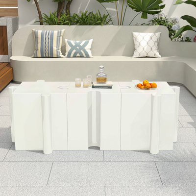 Ensemble de 3 tables de casse-tête artistique, tables d'appoint modulaires MGO avec emboîtement (2 convexes et 1 concave), capacité de 200 lb pour la couleur intérieure et extérieure