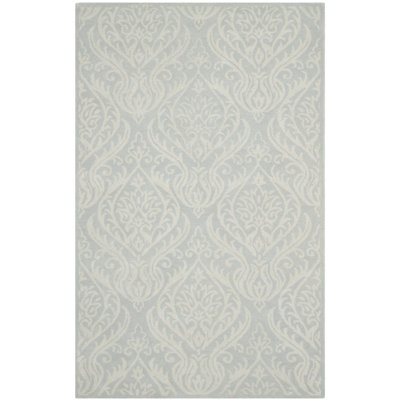 Floral Wool Hand Woven Area Rug