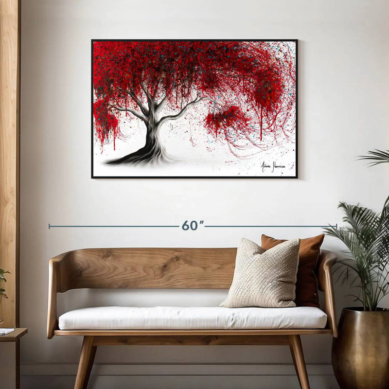 Harnek Scarlet Picnic Dream Tree, 29" H x 43" W