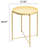 Metal Round End Table With Removable Anti-Rust Tray Side Table For Living Room Black-297709598