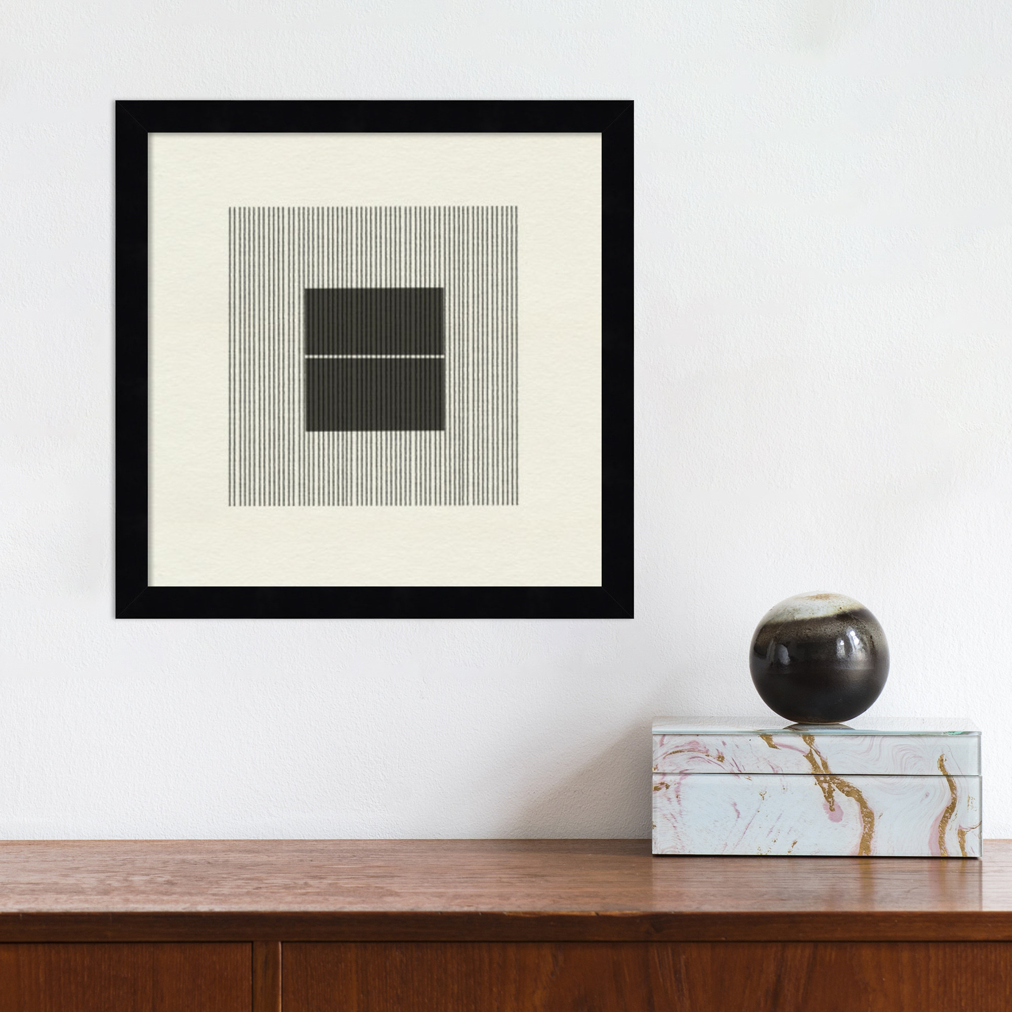 Honoring Matisse Warm by The MIUUS STUDIO, Black, 13" H x 13" W x 1" D