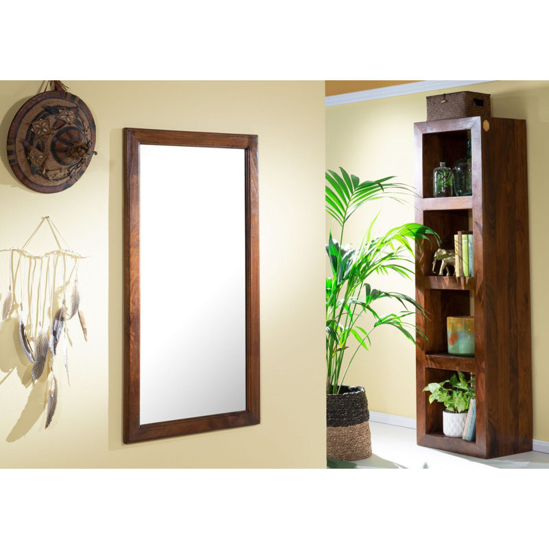 Oxford Wood Wall Mirror, Nougat