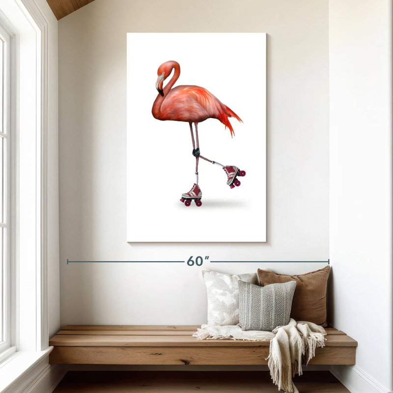 Patin à roulettes Flamingo, H 48 po x l 32 po