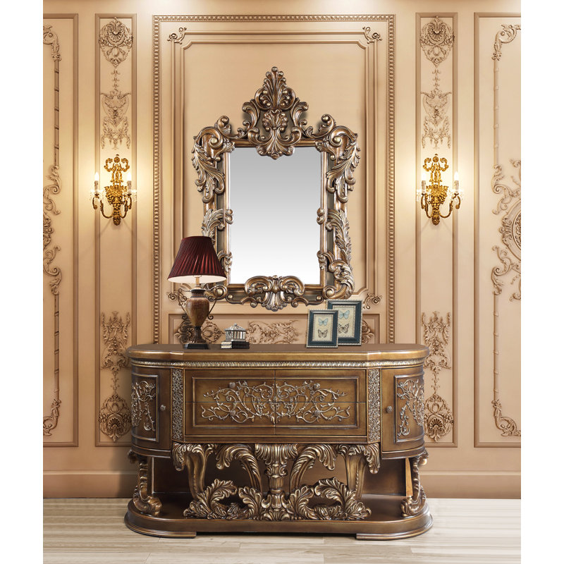 Commode 4 tiroirs avec miroir Poolain