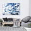 Abstrait bleu marine abstrait sur toile-342700738