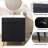 24'' Black Modern Free-Standing Single Bathroom Vanity Set