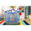 Trampoline pour tout-petits de 55 po avec filet de sécurité et balles, mini trampoline intérieur / extérieur pour enfants-127112831