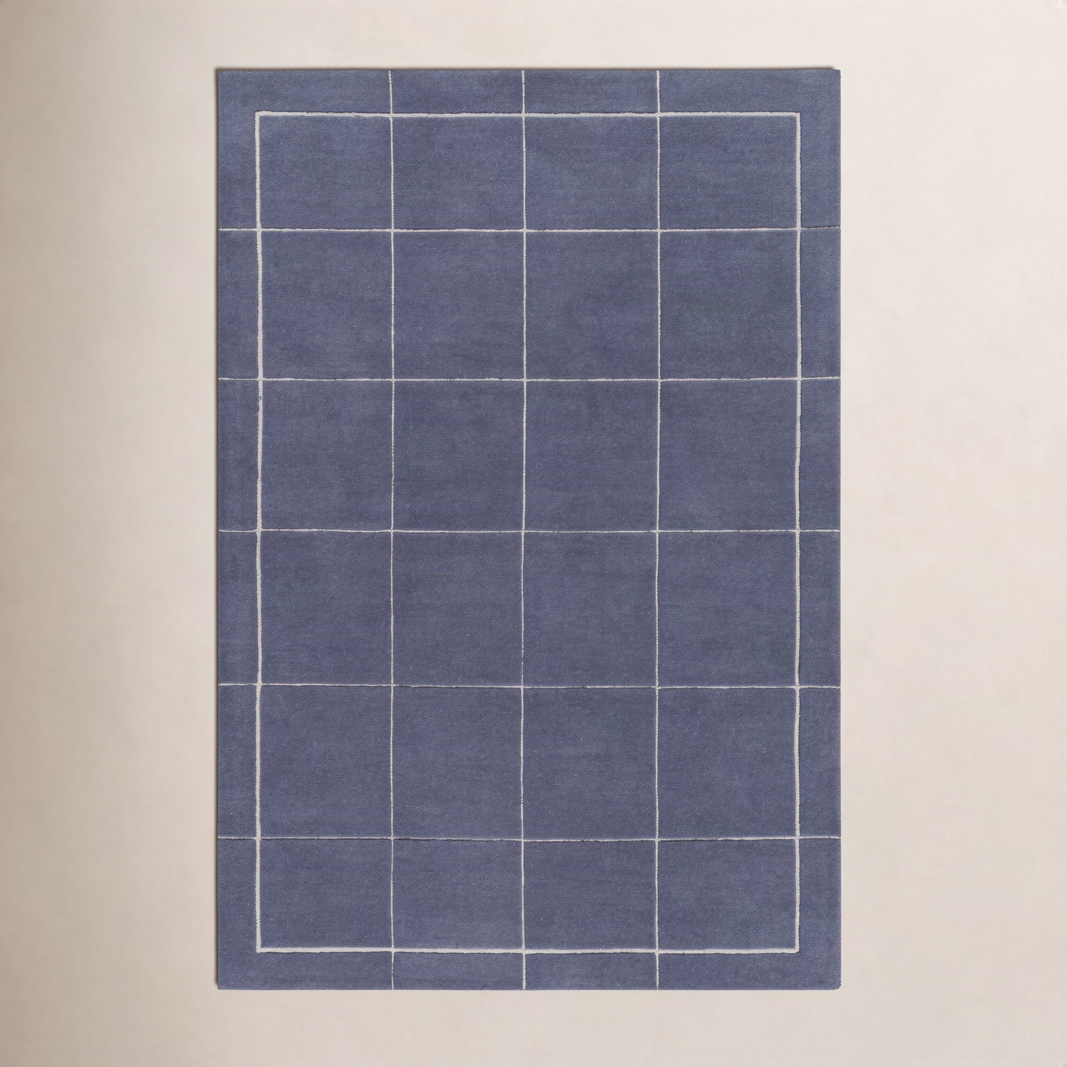 Mallory Hand-Tufted Blue Geometric Rug, Rectangle 8' x 10'