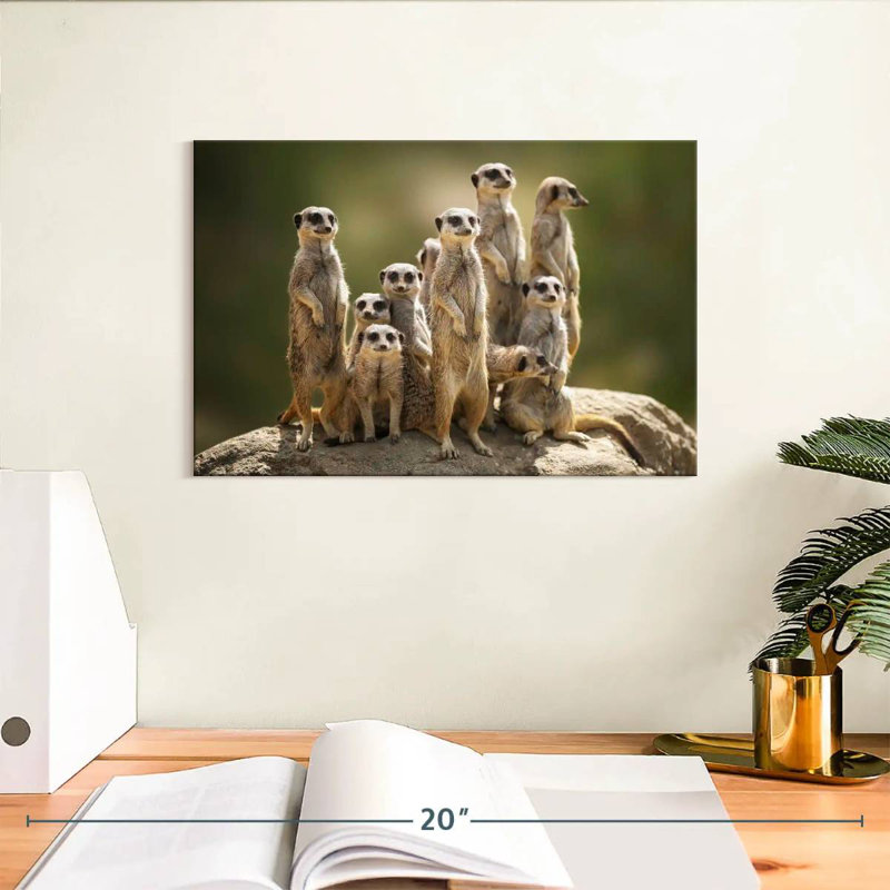 Meerkat Family, 8" H x 12" W