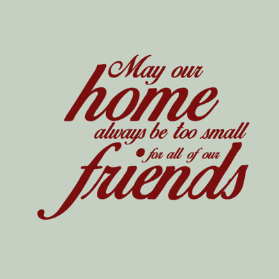 Décalcomanie murale « may is always home always too too small home »