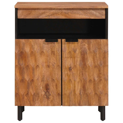 Solid Wood Rectangle Accent Cabinet