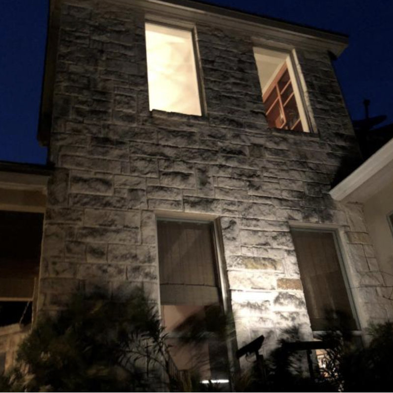 Black Low Voltage Solar Powered Integrated LED Spotlight