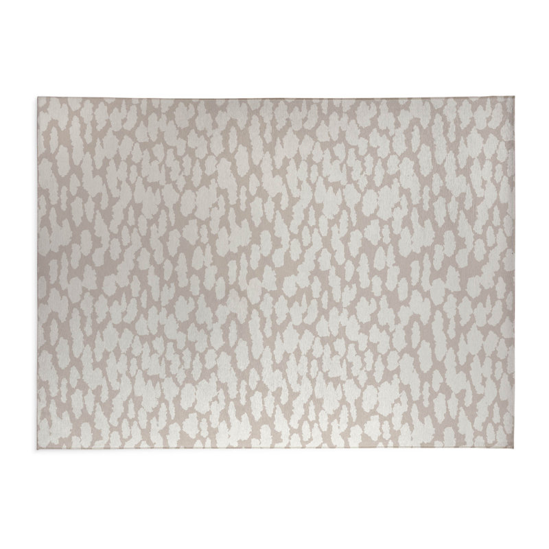 Tapis de bureau léger Animal Splat, L 7 pi x L 5 pi, Taupe