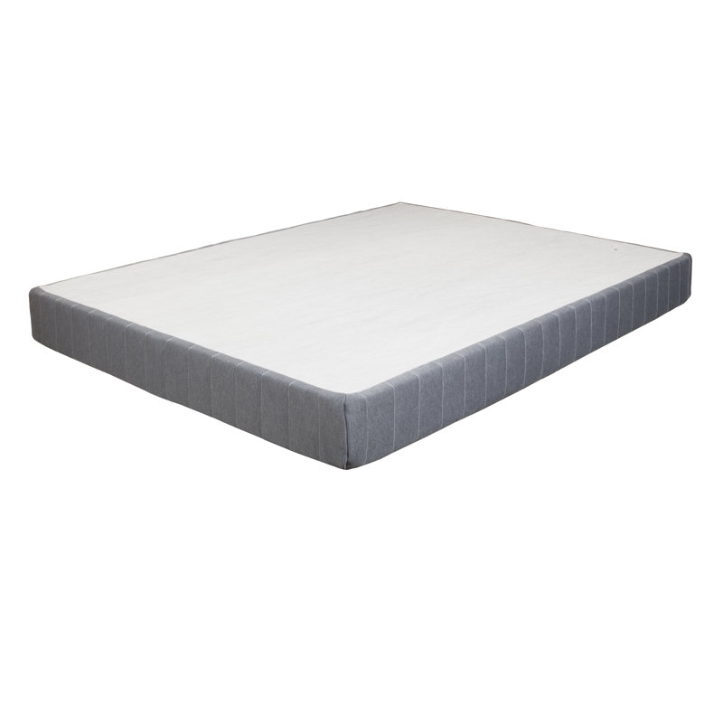Twin Upholstered EnForce Metal Platform Bed Frame
