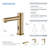 Circular Touchless Bathroom Faucet with Pop-Up Drain — Plug-In or Battery Powered-128511893