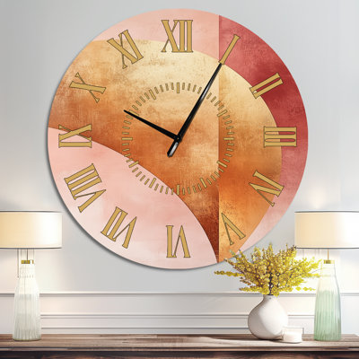 Reding V - Horloge murale abstraite en métal