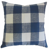 Plaid Feather Reversible Throw Pillow