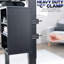 VIVO Black Clamp-on Desk Leg Shelving Unit, Multi-Level Storage Shelves