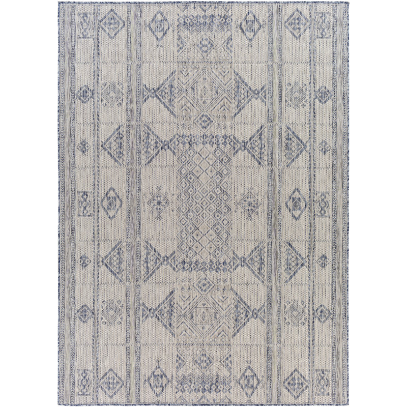 Ingleton Geometric Indoor / Outdoor Rug, Rectangle 7'10" x 10'